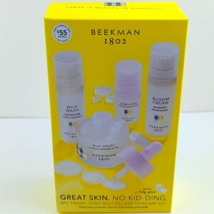 Beekman Great Skin 4pc. Travel Cosmetics Set + Cosmetics Bag $76 Retail Value